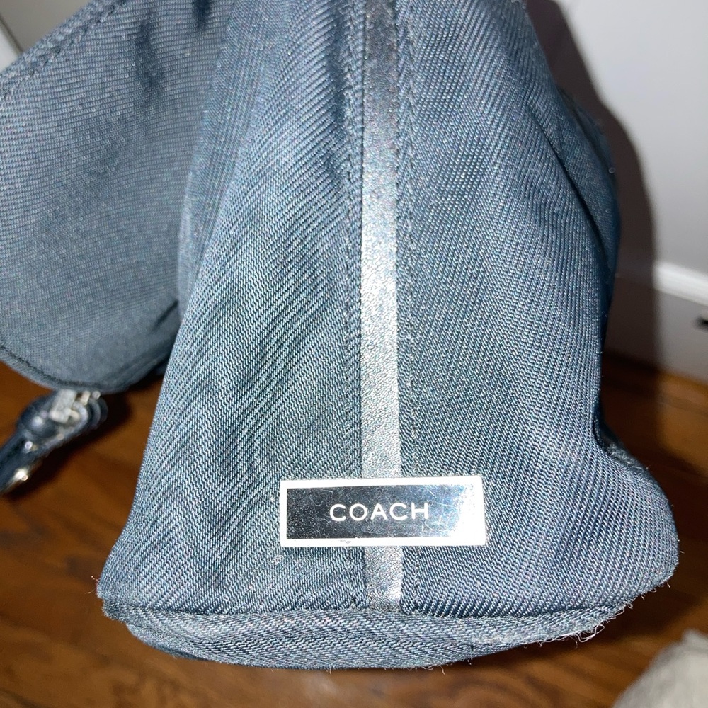 Vintage Coach black nylon C2J-9320 convertible shoulder bag/clutch - Picture 5 of 11